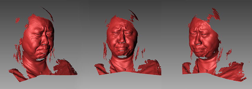 3D Face Scanner for Scanning Different Facial Expressions