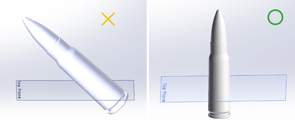 Hidden Features of Xtract3D Plugin for Solidworks orientation